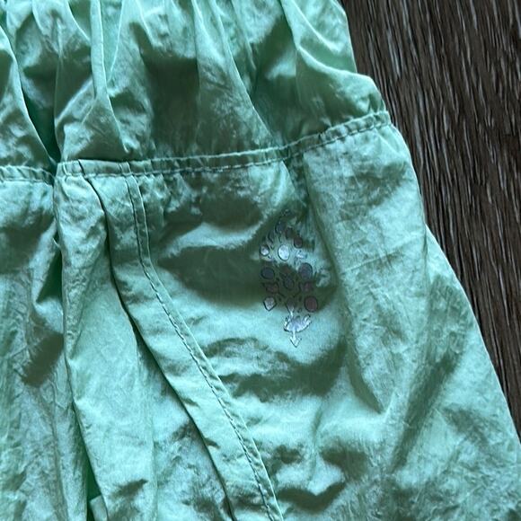 FP Movement The Way Home Shorts Small Light Green High Rise 2" Smocked Waist - Picture 3 of 4